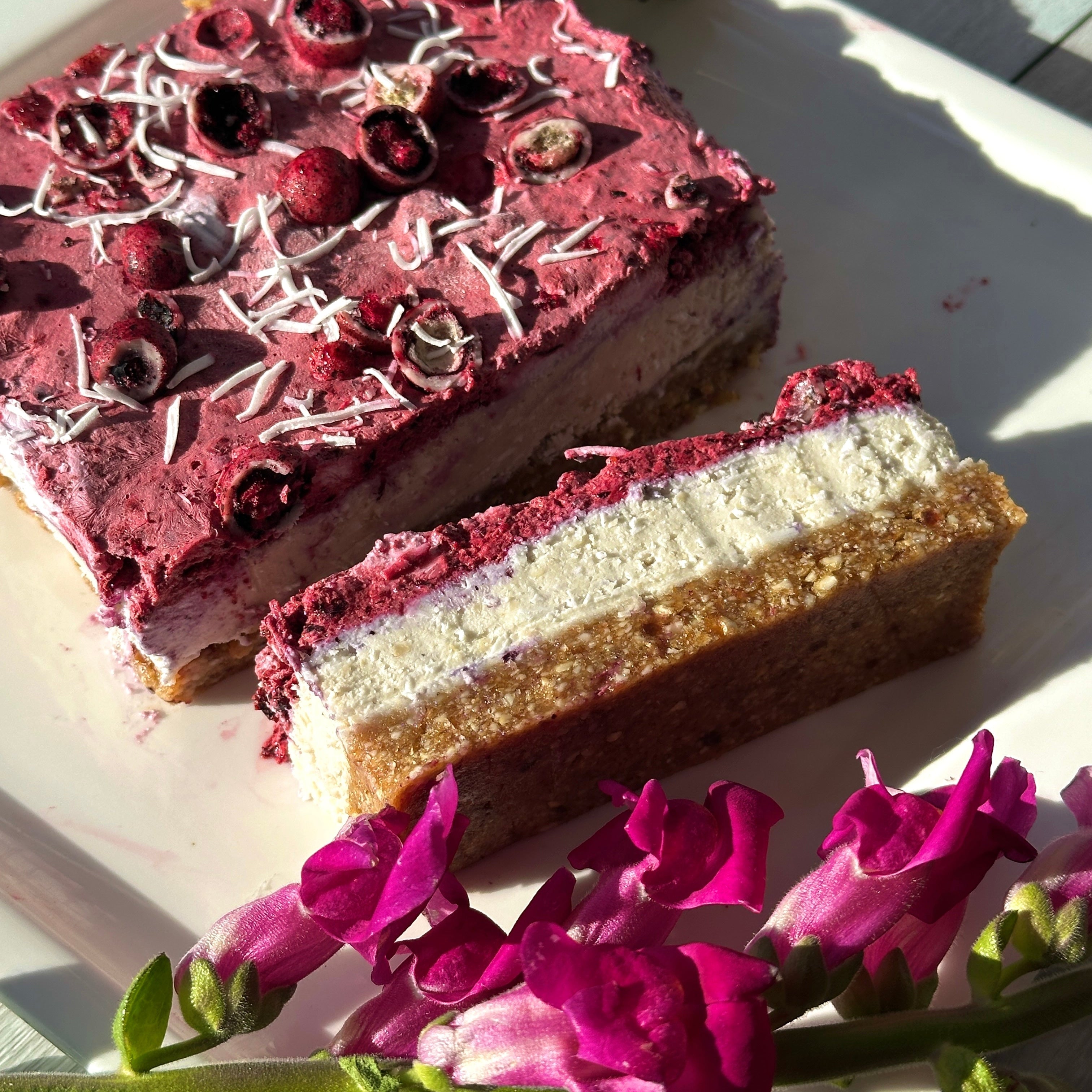 Coconut Berry Bliss Slice